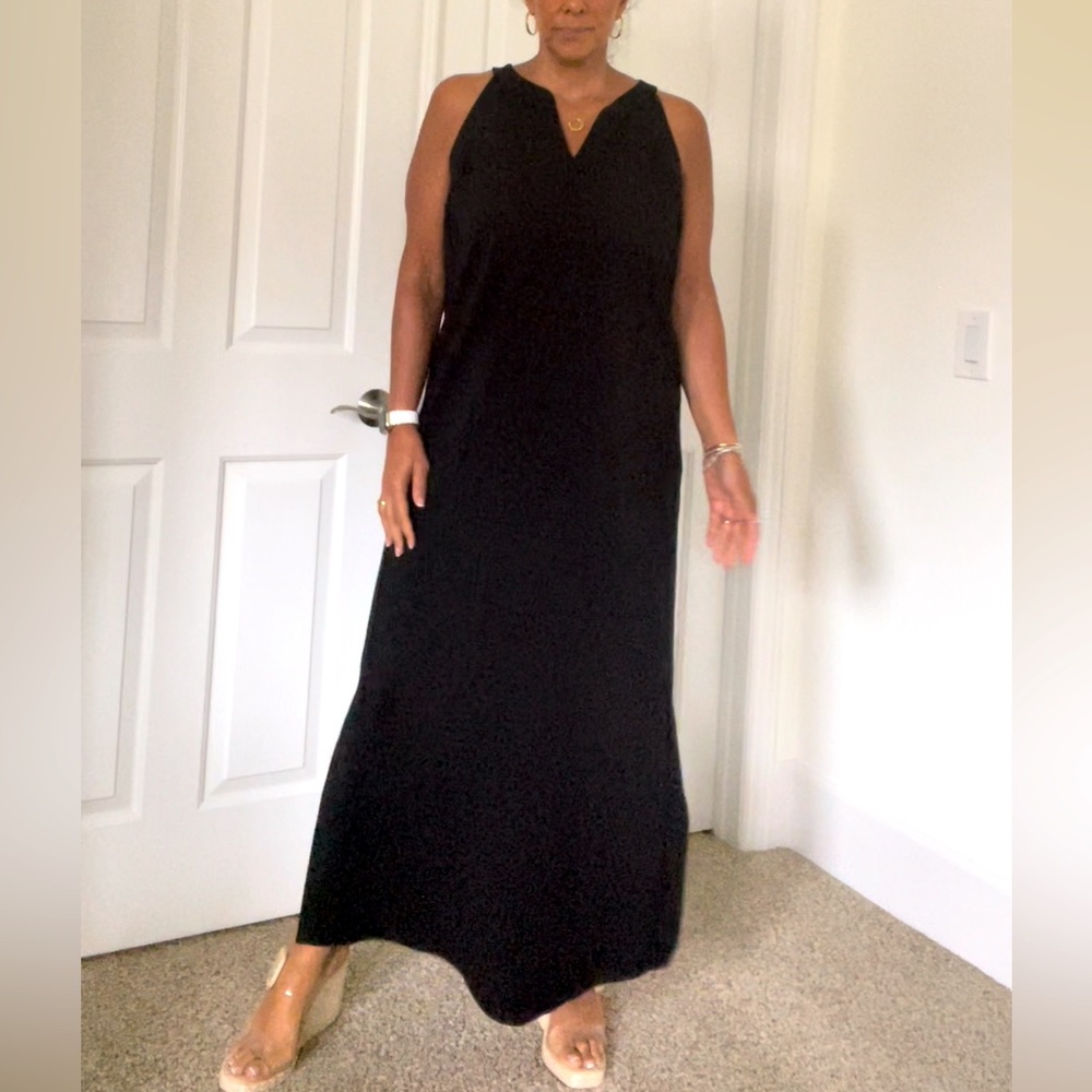J.Jill Black Maxi Dress Large
